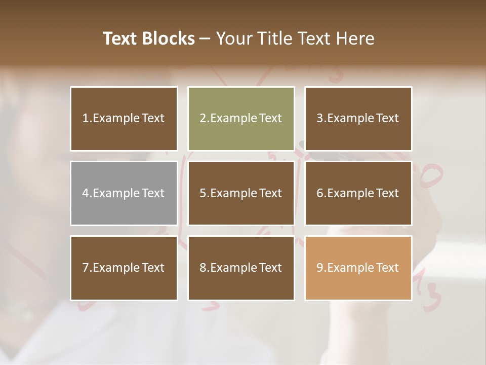 Chemist Writing A Formula PowerPoint Template