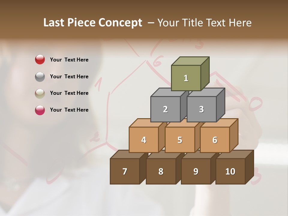 Chemist Writing A Formula PowerPoint Template