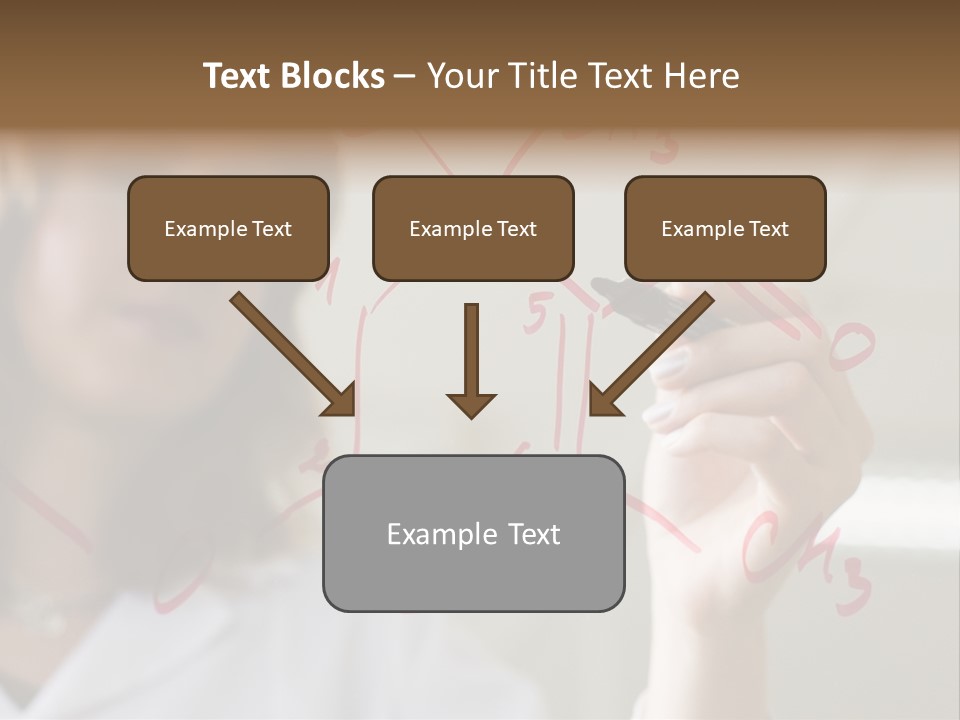 Chemist Writing A Formula PowerPoint Template