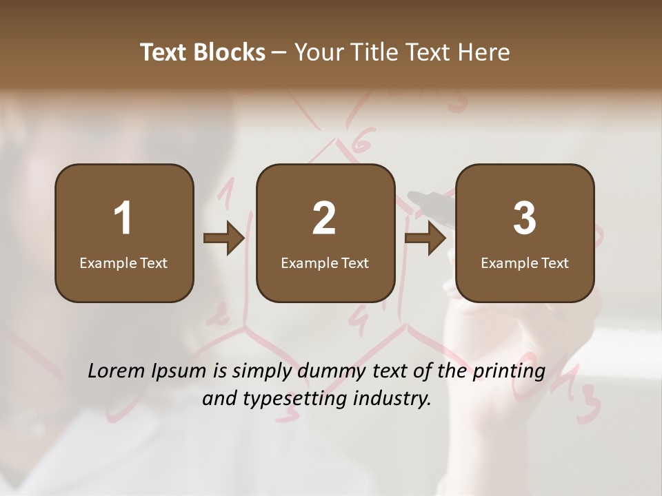 Chemist Writing A Formula PowerPoint Template