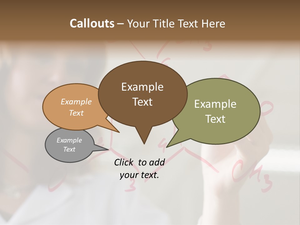 Chemist Writing A Formula PowerPoint Template