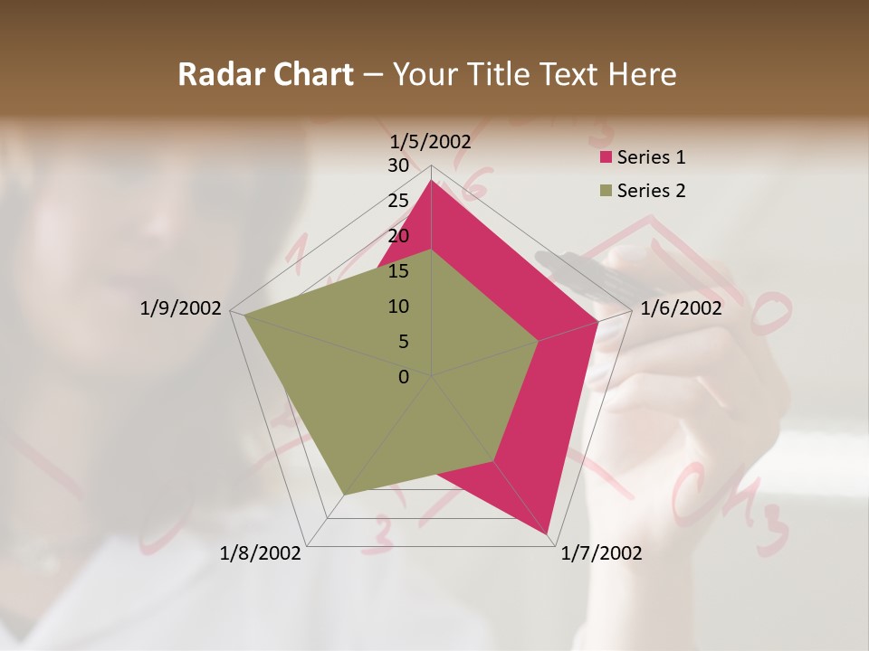 Chemist Writing A Formula PowerPoint Template