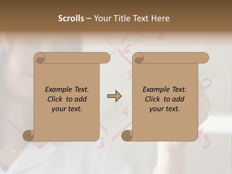 Chemist Writing A Formula PowerPoint Template