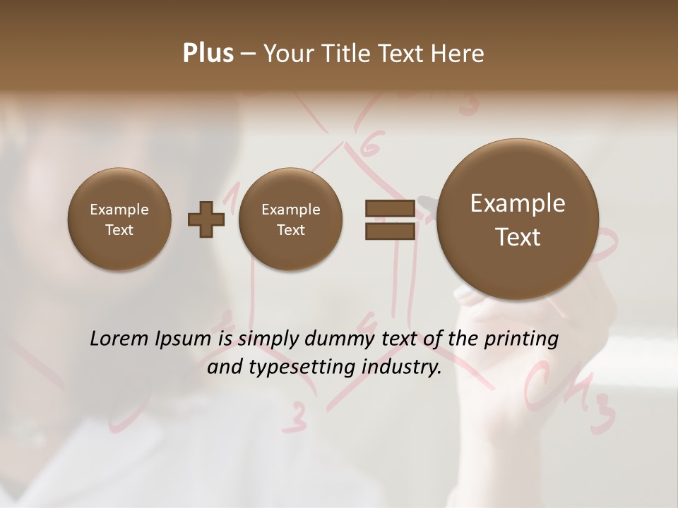 Chemist Writing A Formula PowerPoint Template