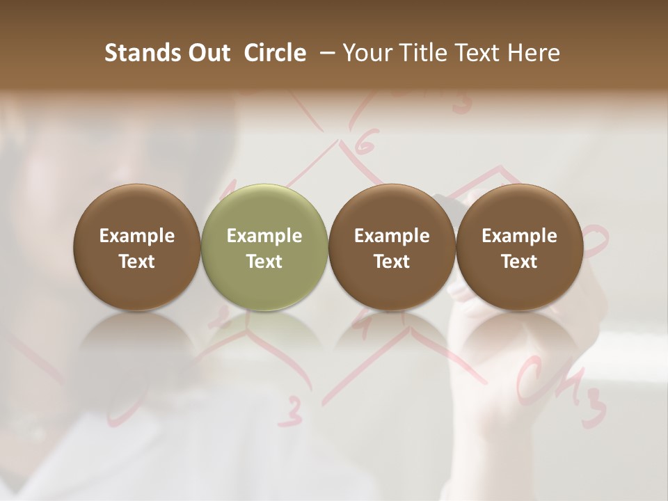 Chemist Writing A Formula PowerPoint Template