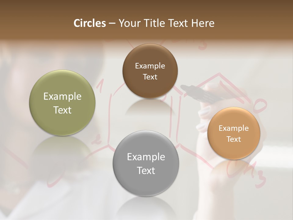 Chemist Writing A Formula PowerPoint Template