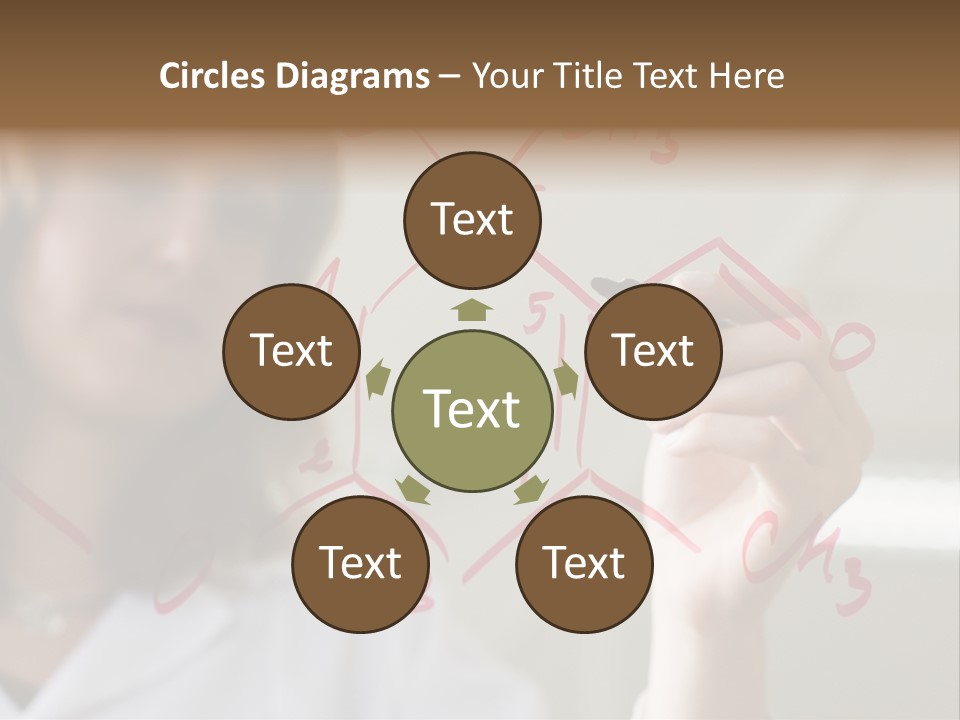 Chemist Writing A Formula PowerPoint Template
