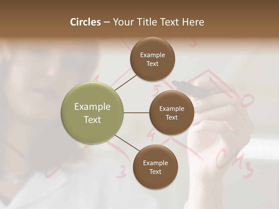 Chemist Writing A Formula PowerPoint Template