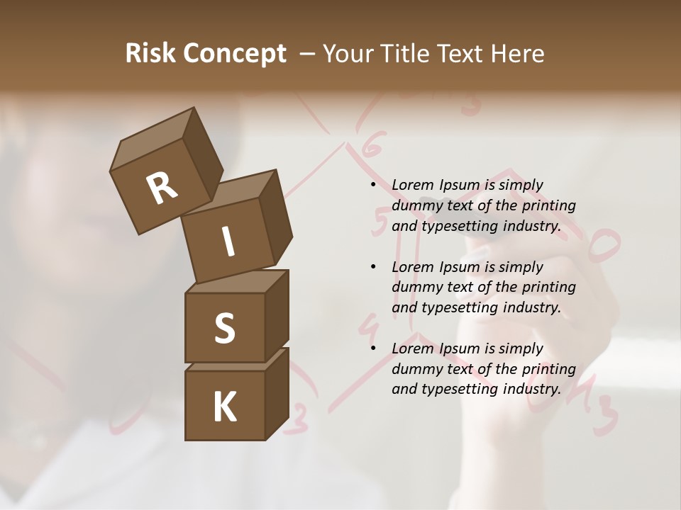 Chemist Writing A Formula PowerPoint Template