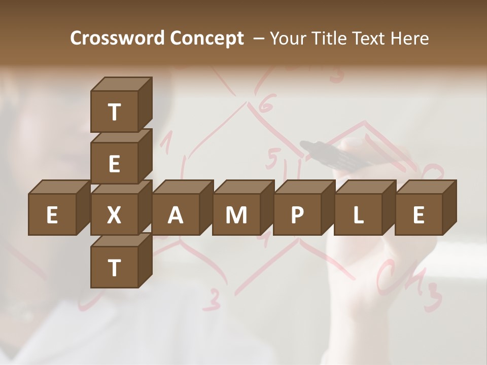 Chemist Writing A Formula PowerPoint Template