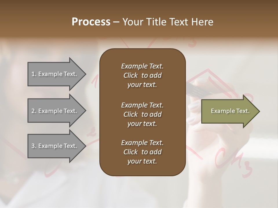 Chemist Writing A Formula PowerPoint Template