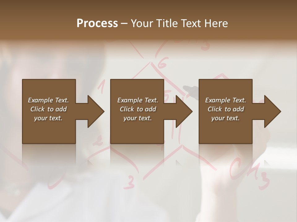 Chemist Writing A Formula PowerPoint Template