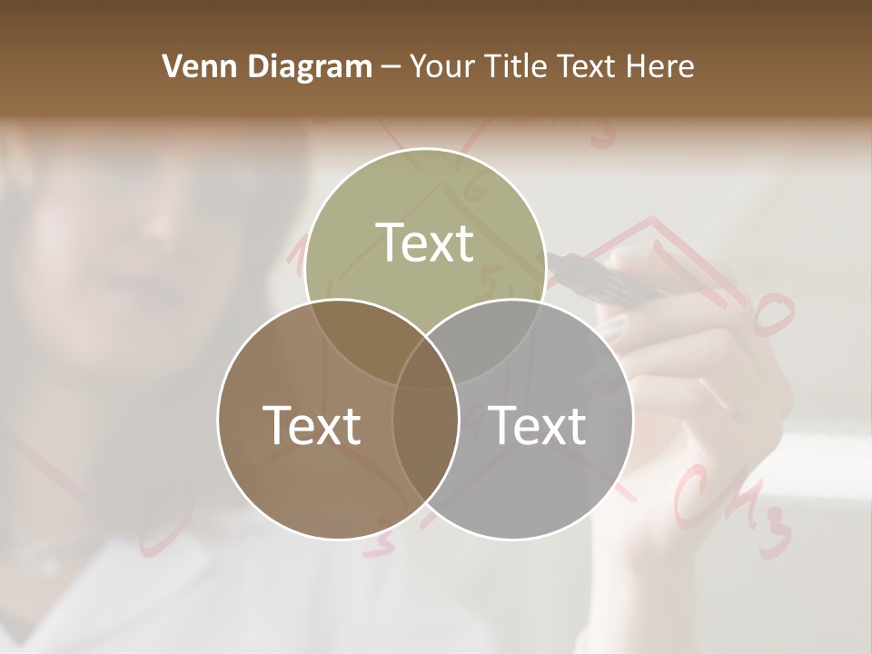 Chemist Writing A Formula PowerPoint Template