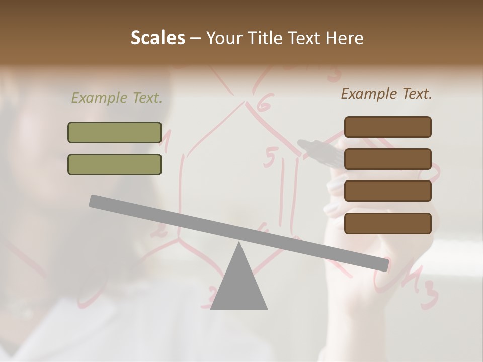 Chemist Writing A Formula PowerPoint Template