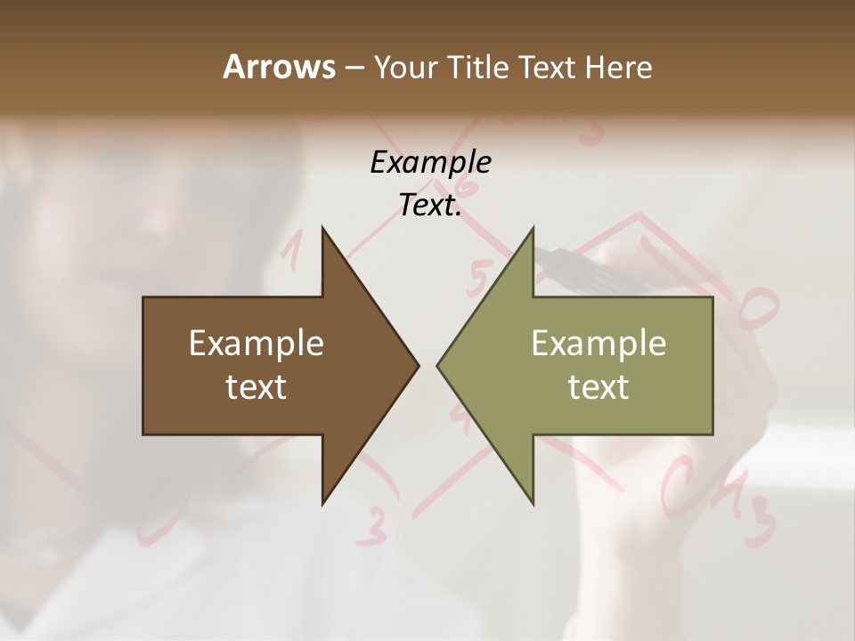 Chemist Writing A Formula PowerPoint Template