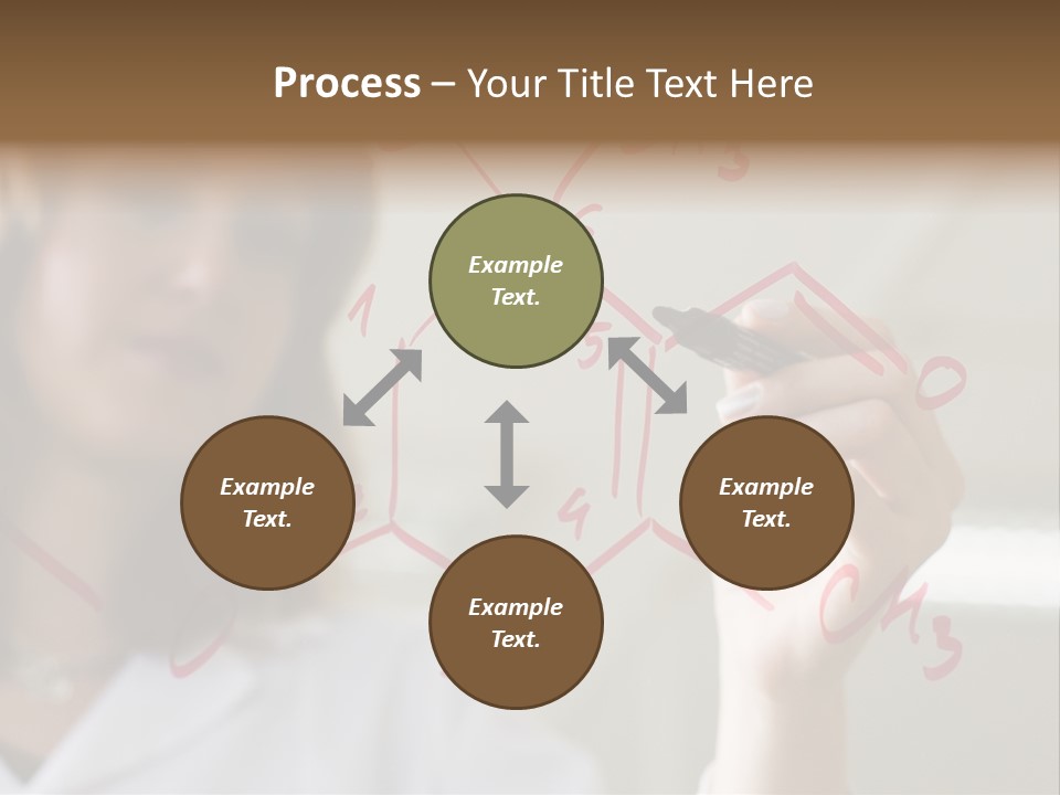 Chemist Writing A Formula PowerPoint Template