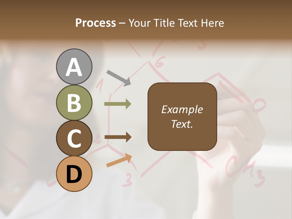 Chemist Writing A Formula PowerPoint Template