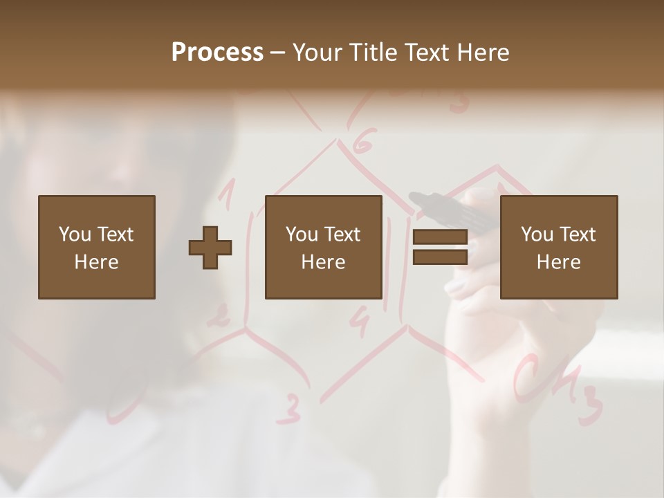 Chemist Writing A Formula PowerPoint Template