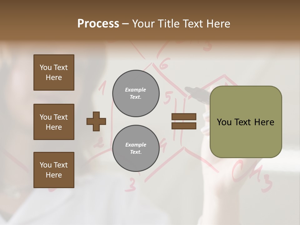 Chemist Writing A Formula PowerPoint Template