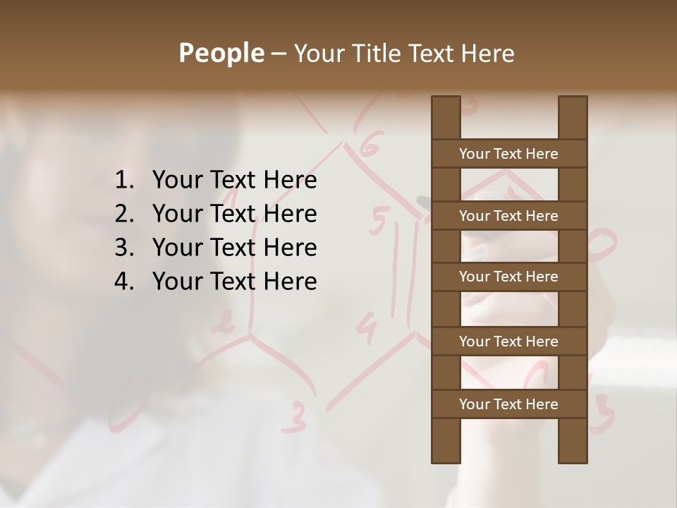 Chemist Writing A Formula PowerPoint Template