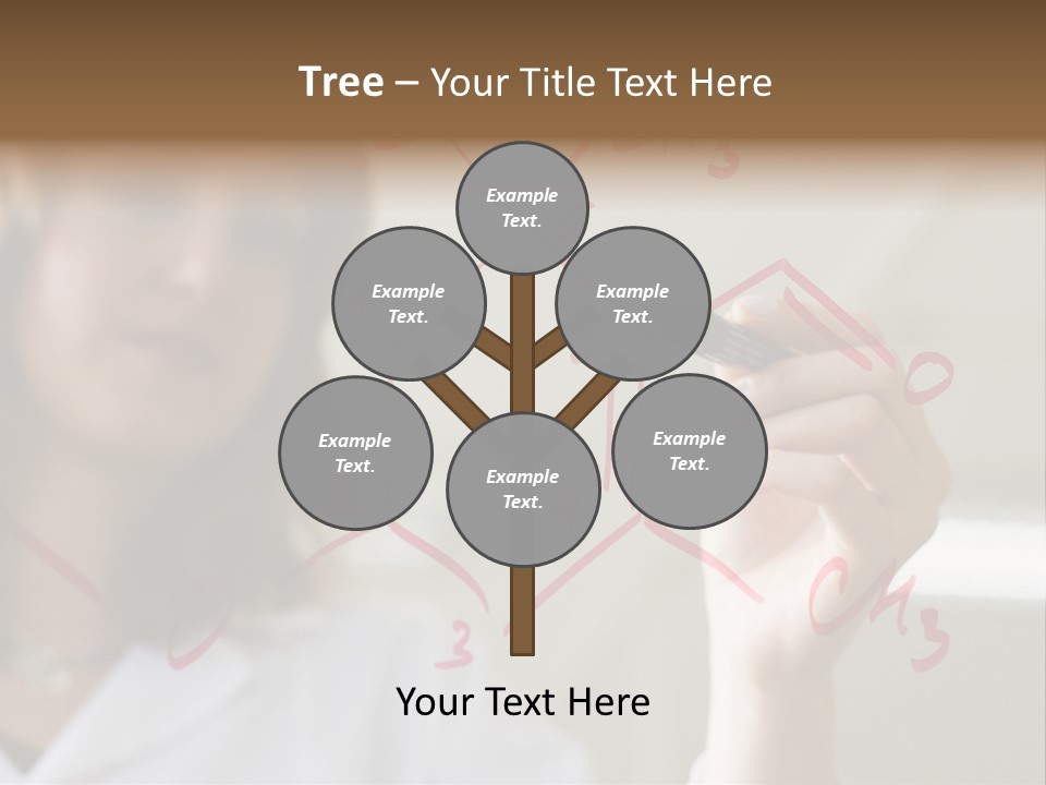 Chemist Writing A Formula PowerPoint Template
