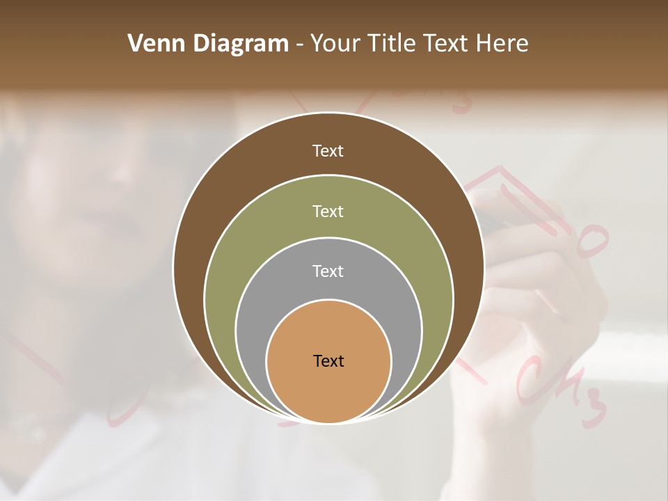 Chemist Writing A Formula PowerPoint Template