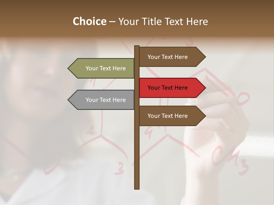 Chemist Writing A Formula PowerPoint Template