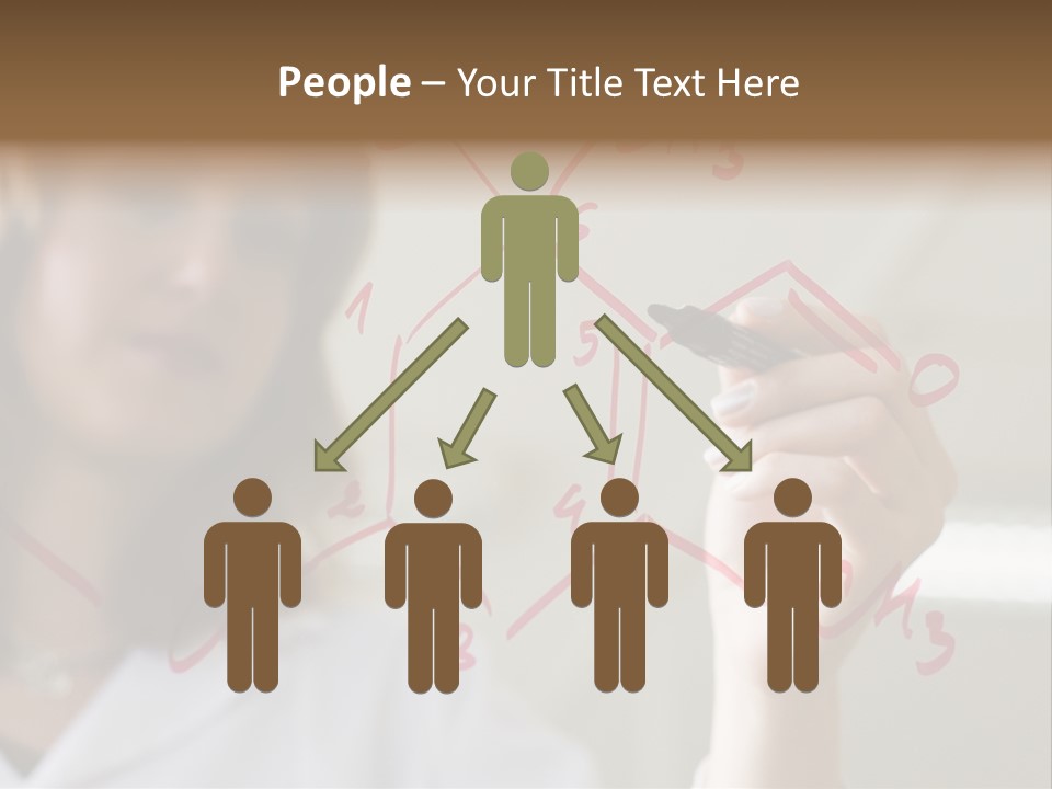 Chemist Writing A Formula PowerPoint Template