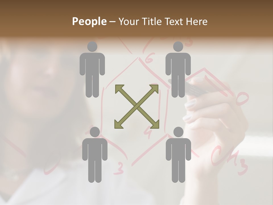 Chemist Writing A Formula PowerPoint Template