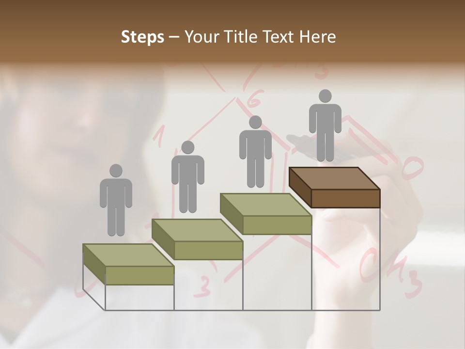 Chemist Writing A Formula PowerPoint Template