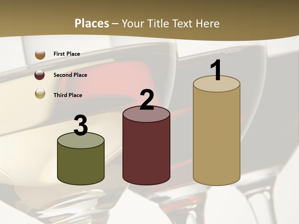 Three Colors Of Wine PowerPoint Template