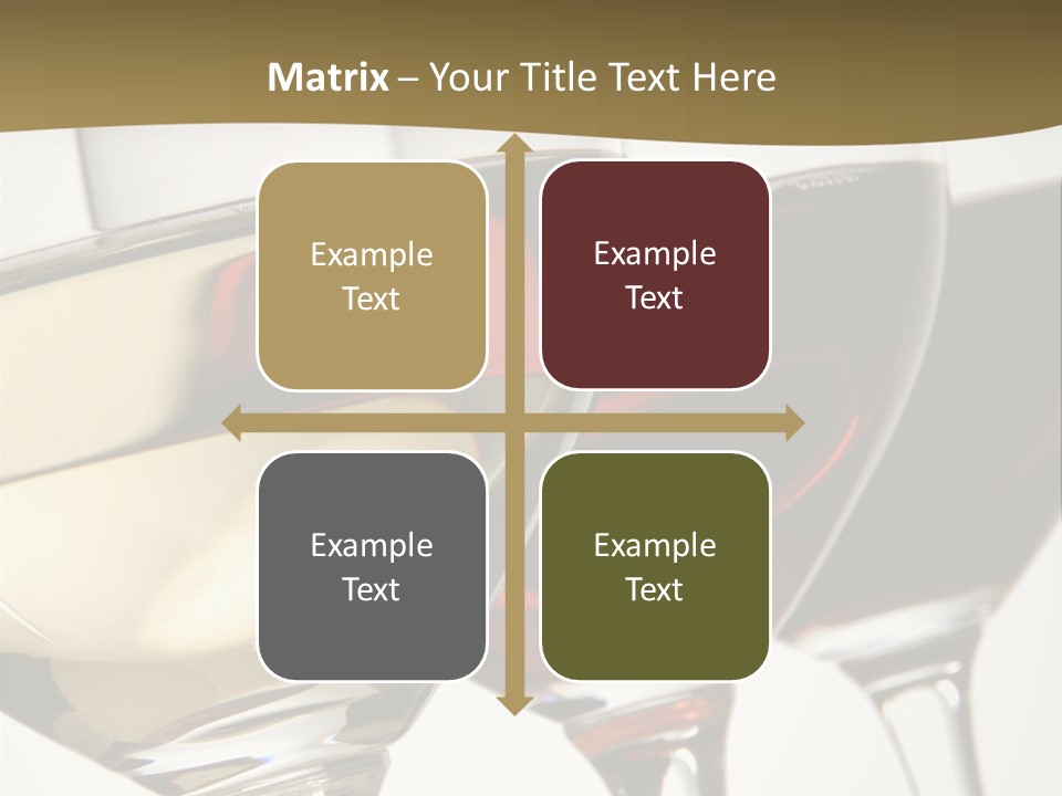 Three Colors Of Wine PowerPoint Template