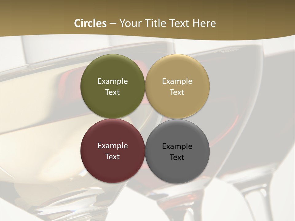 Three Colors Of Wine PowerPoint Template