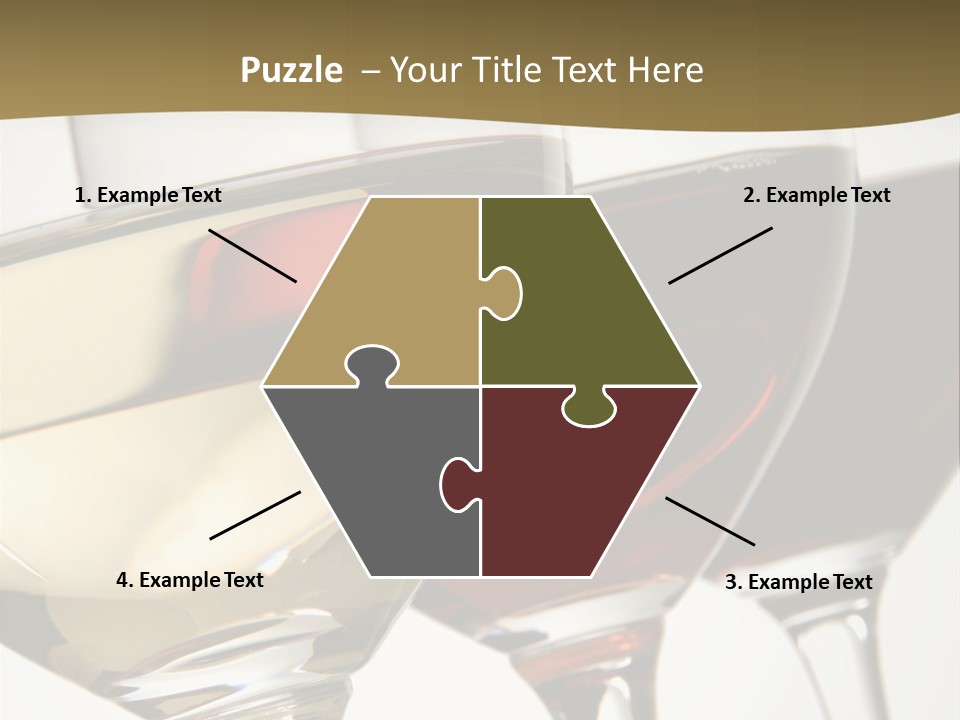 Three Colors Of Wine PowerPoint Template