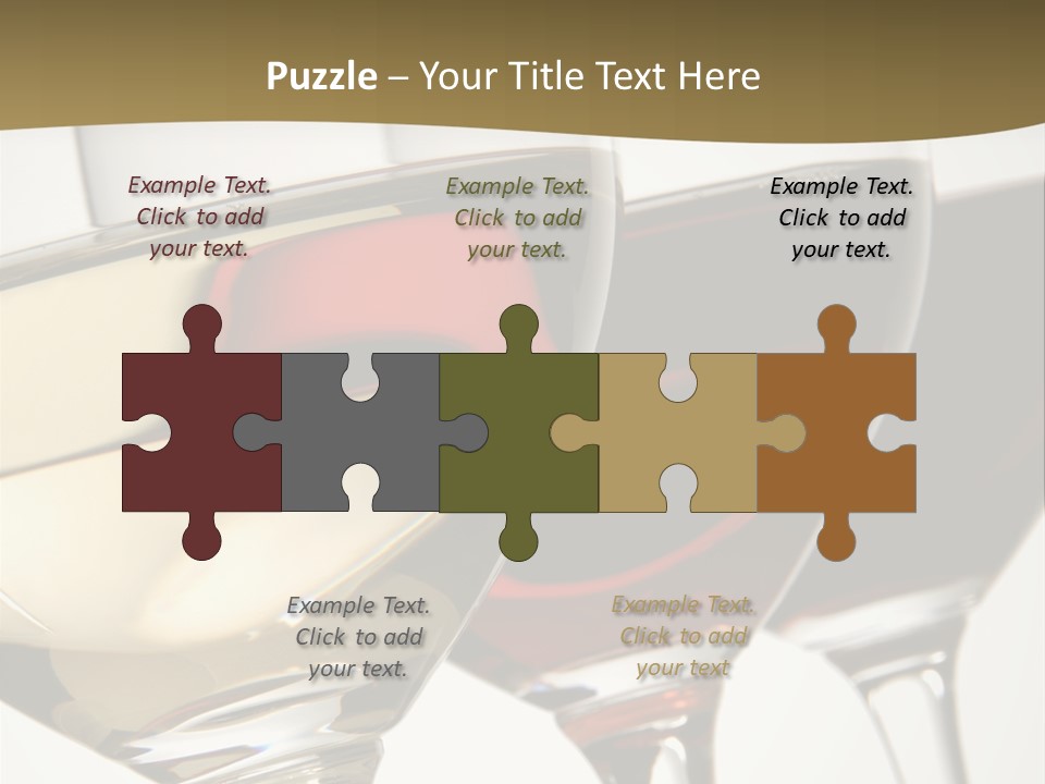 Three Colors Of Wine PowerPoint Template