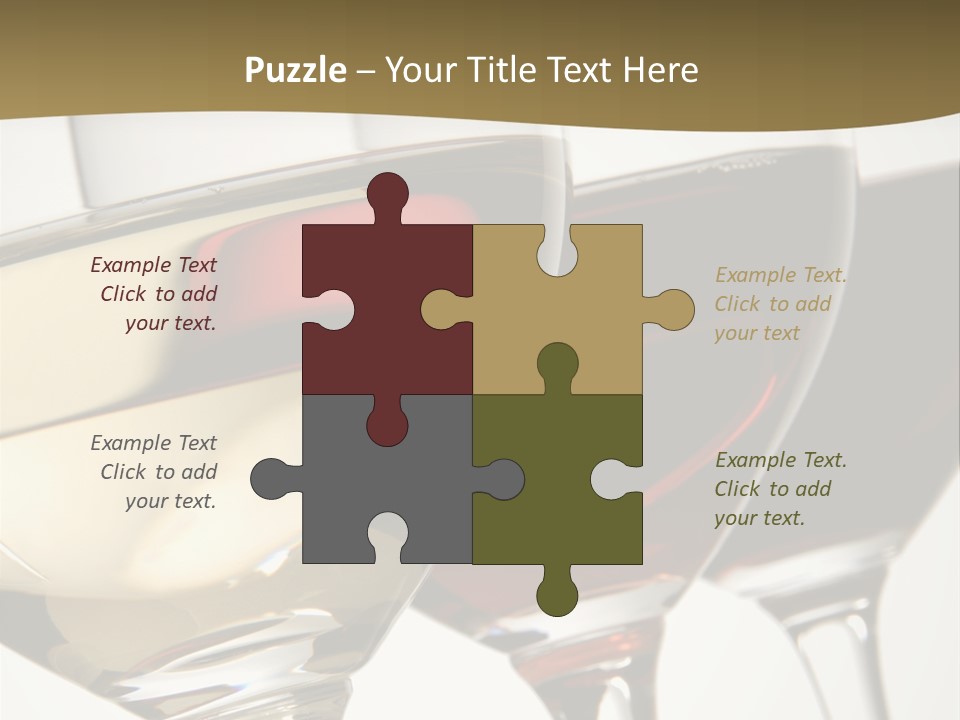 Three Colors Of Wine PowerPoint Template