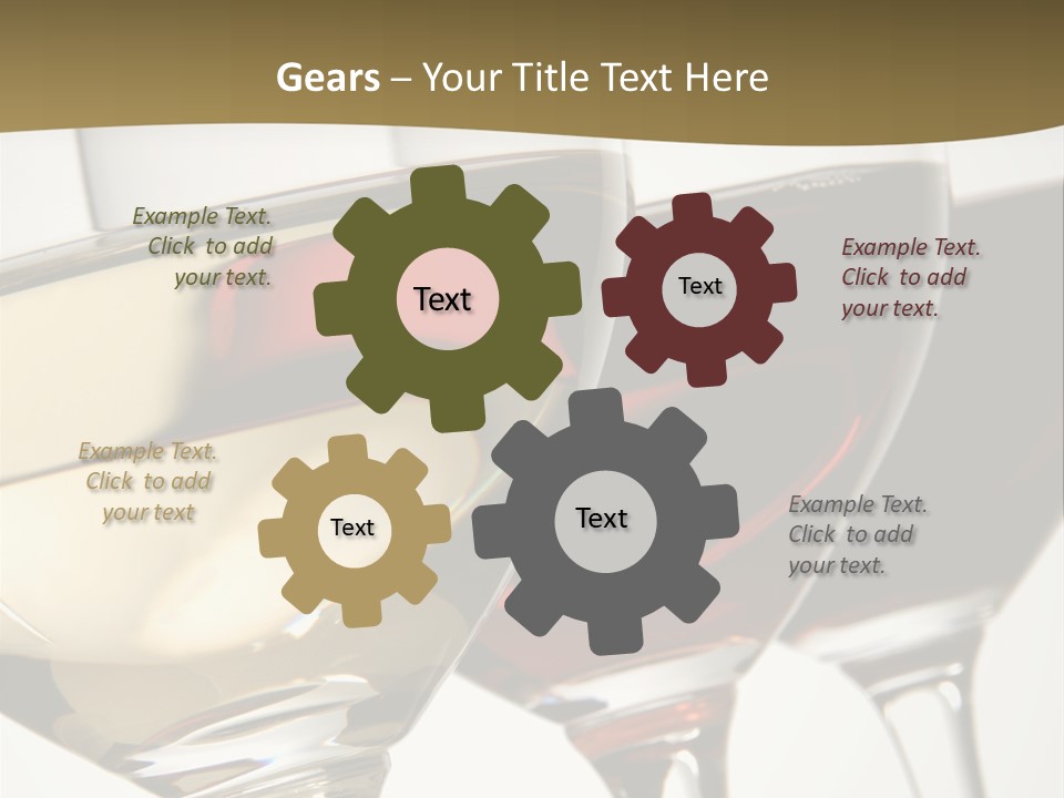 Three Colors Of Wine PowerPoint Template