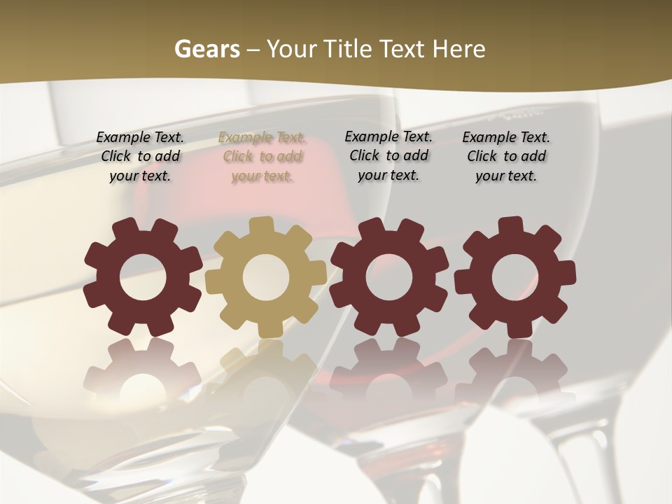 Three Colors Of Wine PowerPoint Template