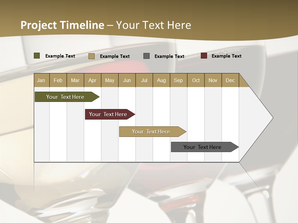 Three Colors Of Wine PowerPoint Template