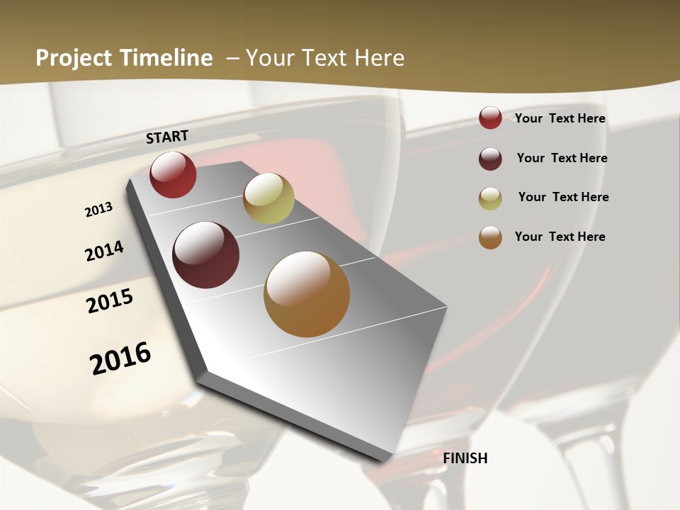 Three Colors Of Wine PowerPoint Template
