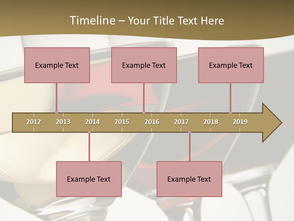 Three Colors Of Wine PowerPoint Template