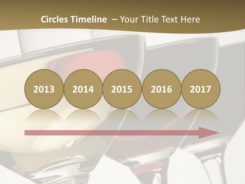 Three Colors Of Wine PowerPoint Template