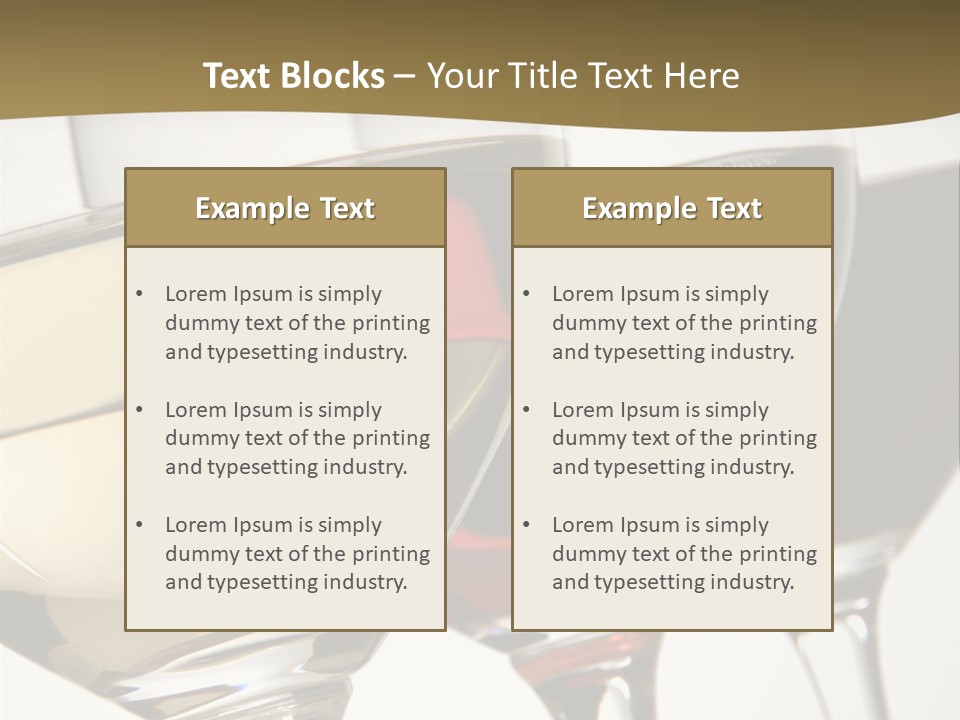 Three Colors Of Wine PowerPoint Template