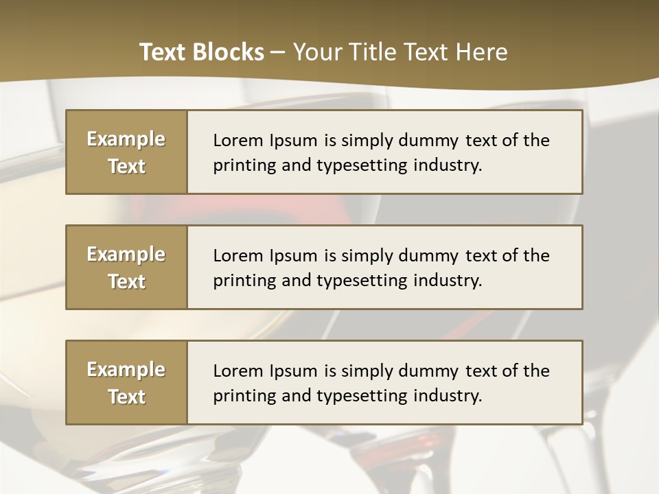 Three Colors Of Wine PowerPoint Template