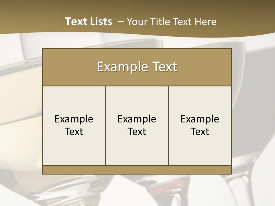 Three Colors Of Wine PowerPoint Template