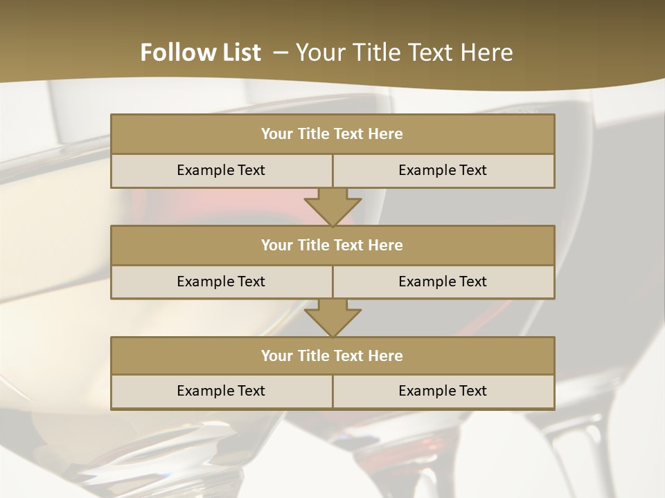 Three Colors Of Wine PowerPoint Template