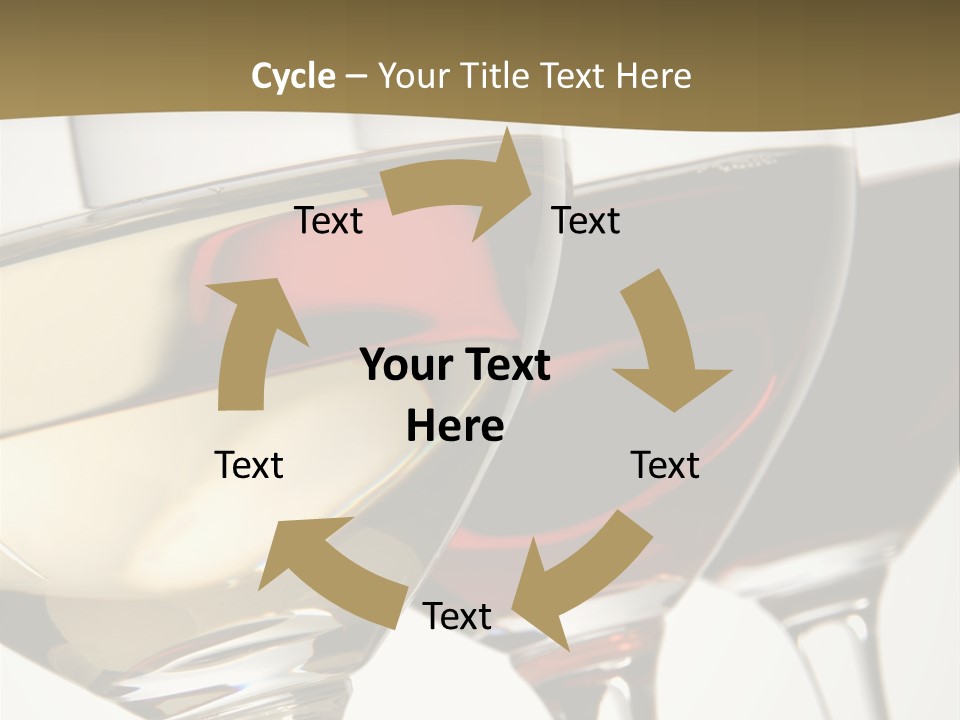 Three Colors Of Wine PowerPoint Template