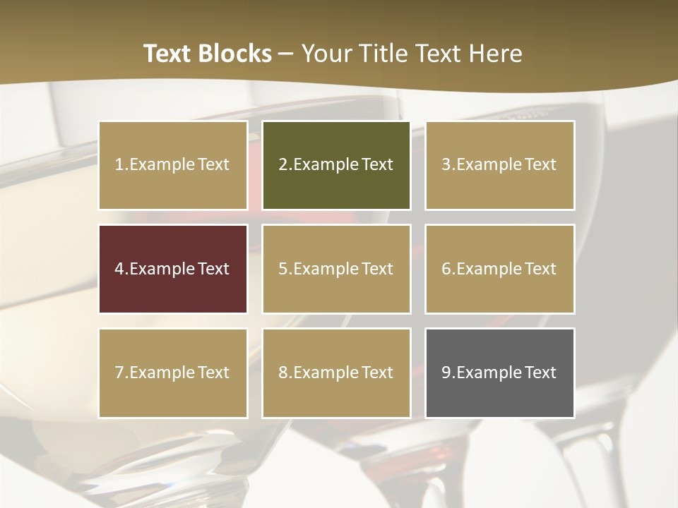 Three Colors Of Wine PowerPoint Template