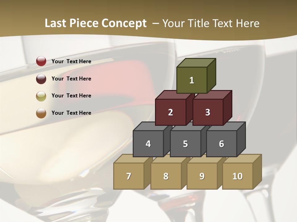 Three Colors Of Wine PowerPoint Template