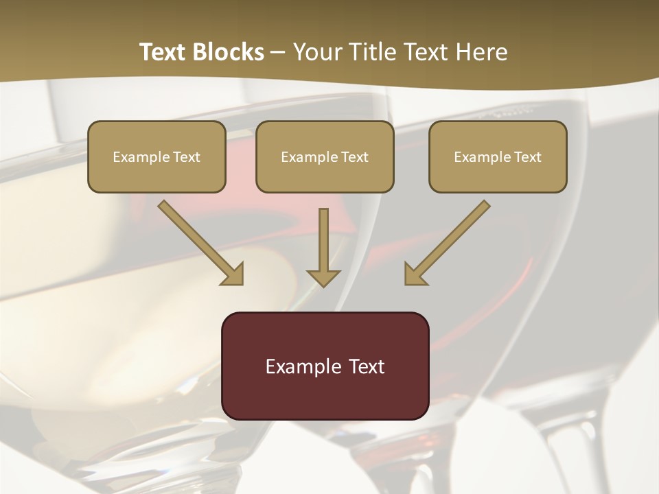 Three Colors Of Wine PowerPoint Template
